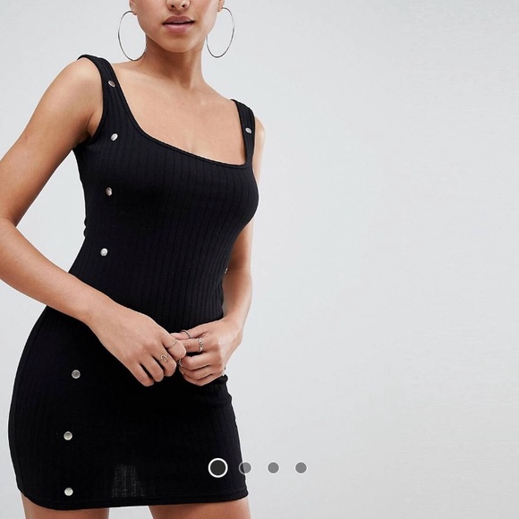 PrettyLittleThing Dresses & Skirts - Pretty Little Thing Popper Mini Dress Petite